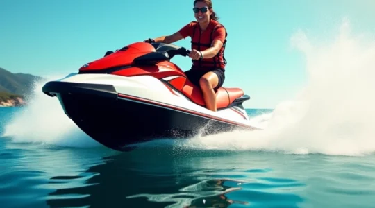 un'indimenticabile sessione di moto d'acqua